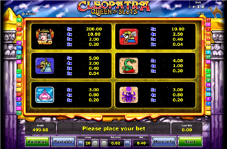 Queen Cleopatra Slots