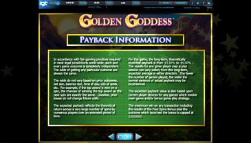 Free Casino Games Golden Goddess